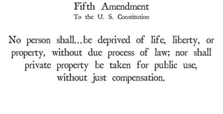 Picture of Fifth Amendment to the United States Constitution