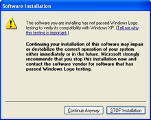 Picture of WHQL Testing