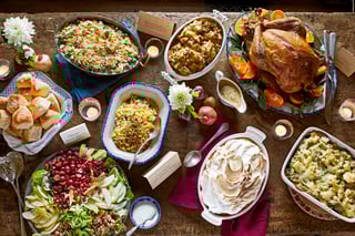 Picture of Thanksgiving dinner