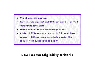 Picture of Bowl eligibility