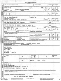 Picture of DD Form 214