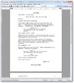 Picture of Final Draft