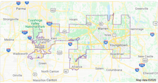 Picture of Ohio's 13th congressional district