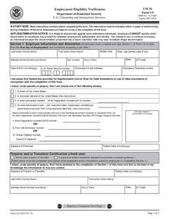 Picture of Form I-9