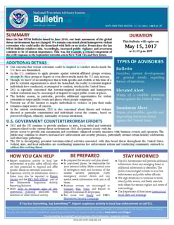 Picture of National Terrorism Advisory System