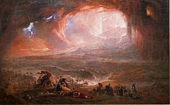 Picture of Eruption of Mount Vesuvius in 79 AD