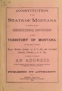 Picture of Constitution of Montana