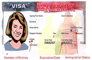 Picture of F visa