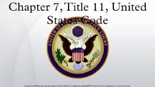 Picture of Chapter 7, Title 11, United States Code