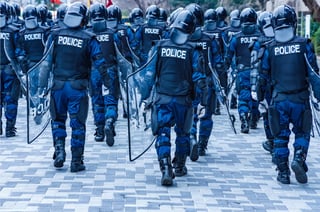 Picture of Riot police