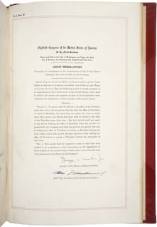 Picture of Twenty-second Amendment to the United States Constitution