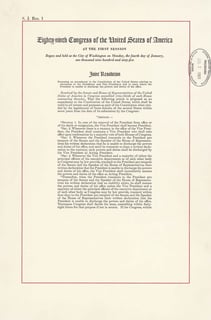 Picture of Twenty-fifth Amendment to the United States Constitution