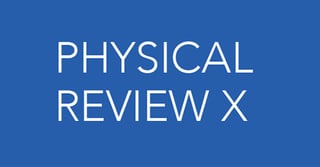 Picture of Physical Review X