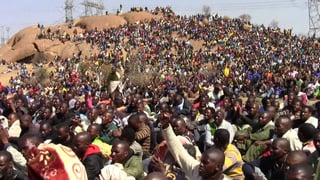 Picture of Marikana miners' strike