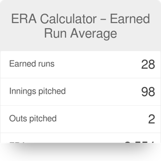 Picture of Earned run average