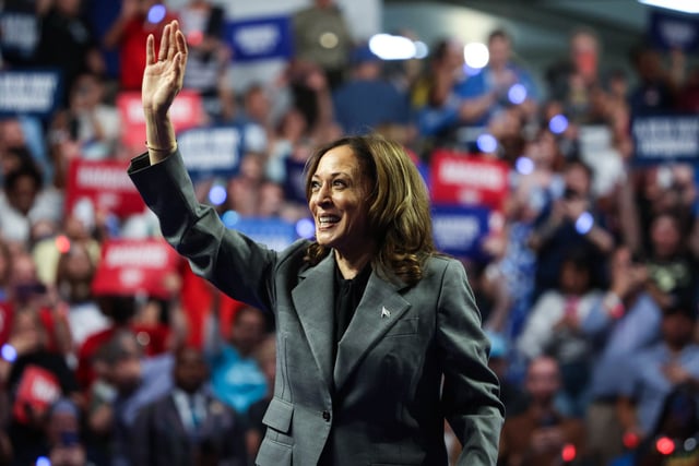 Vice President Kamala Harris during a campaign event in Madison, Wis., on Sept. 20, 2024. 