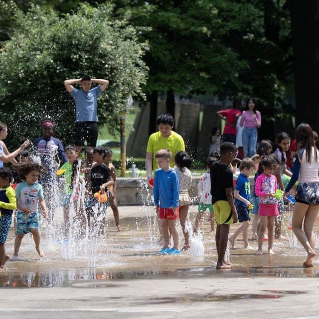 People try to beat the 30C heat in Montreal, Tuesday, June 18, 2024. THE CANADIAN PRESS/Ryan Remiorz