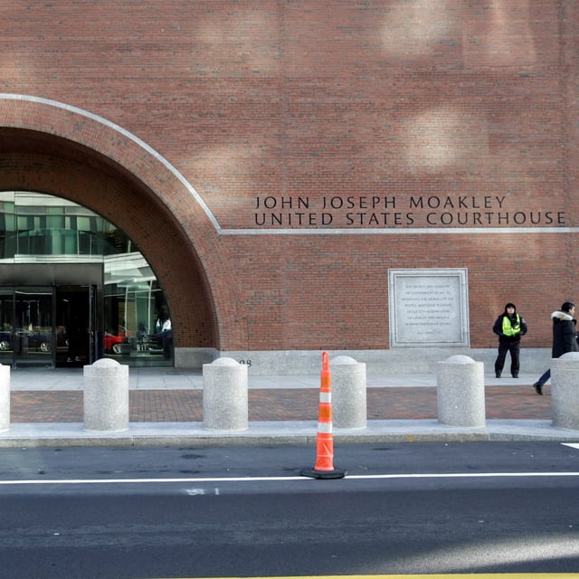 FILE PHOTO: The exterior of John Jospeh Moakley U.S. Courthouse, where Alec Burlakoff, former vice president of sales at Insys, appears in federal court after reaching a plea deal with prosecutors, in Boston, Massachusetts, U.S., November 28, 2018.   REUTERS/Katherine Taylor/File Photo