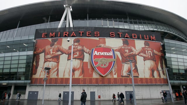 FILE - A general view of Arsenal's Emirates stadium before their English Premier League soccer match against Fulham in London, Saturday, Dec. 4, 2010. Arsenal chief executive Vinai Venkatesham will leave the club next year, the Gunners said Thursday, Sept. 14, 2023. (AP Photo/Akira Suemori, File)