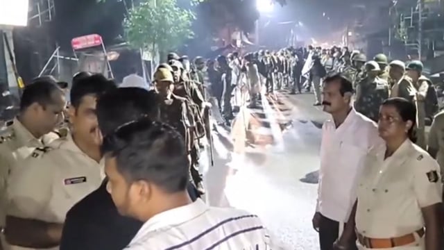 Police Officials Deployed In Bhadrak District Following Stone Pelting Incident