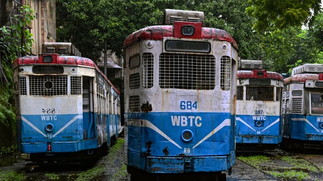 Tram services, which have been a symbol of Kolkata's heritage, are being discontinued after 150 years. (PTI Photo) 