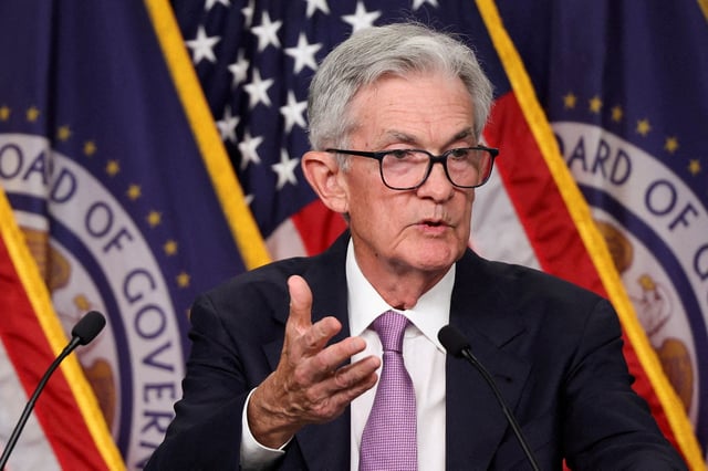 Federal Reserve Chair Jerome Powell holds a press conference following a two-day meeting of the Federal Open Market Committee on interest rate policy in Washington, U.S., September 18, 2024. REUTERS/Tom Brenner/File Photo