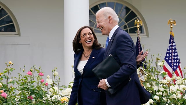 Kamala Harris says ‘my intention is to earn and win,' praises Joe Biden's ‘selfless and patriotic act’ after he drops out and endorses her (AP Photo/Evan Vucci)