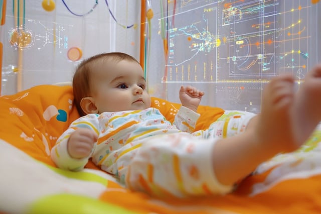 Looking at how AI classification accuracy changes for each infant gives researchers a new way to understand when and how they start to engage with the world. Credit: Neuroscience News