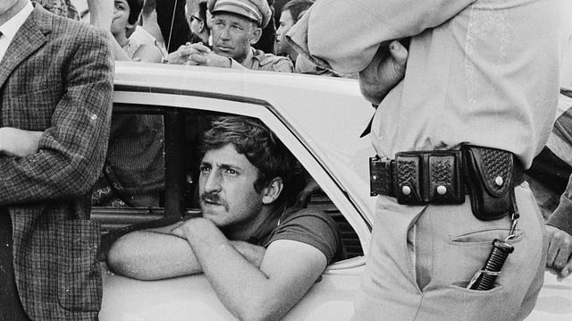 In 1964, UC Berkeley student Jack Weinberg was arrested for tabling on Sproul Plaza to raise money for civil rights work. A 32-hour protest followed. Soon after, the Free Speech Movement was born on campus.