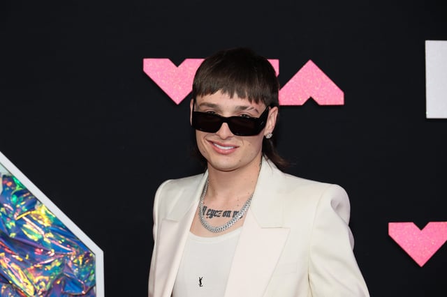 Peso Pluma attends the 2023 MTV Video Music Awards at the Prudential Center on September 12, 2023 in Newark, New Jersey.