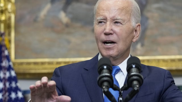 President Joe Biden speaks about the auto workers strike from the Roosevelt Room of the White House in Washington, Friday, Sept. 15, 2023. (AP Photo/Susan Walsh)
