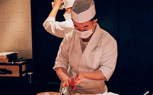 Sushi Masuda’s Yoji Masuda was born and raised in Vancouver, Canada, and moved to Japan to work before returning to open his eponymous sushi restaurant. Photo: Sushi Masuda