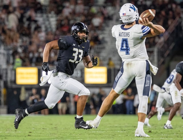 UCF edge rusher Kaven Call is among a group of  players who has chosen to redshirt this season. (Willie J. Allen Jr./Orlando Sentinel)