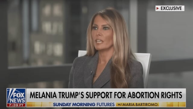 Melania Trump on "Sunday Morning Futures" (Credit: Fox News)