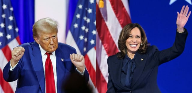 AFP - Donald Trump vs Kamala Harris