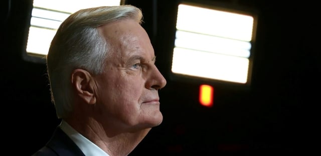 Le Premier ministre Michel Barnier le 3 octobre 2024 à Aubervilliers avant de passer dans l’émission « L’Evénement » sur France 2