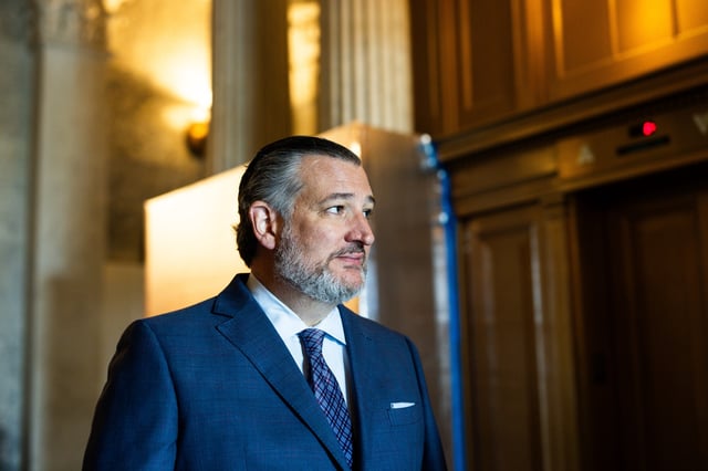 Sen. Ted Cruz departs from chamber