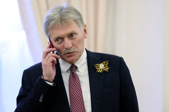 Kremlin spokesman Dmitry Peskov attends a meeting of Russia's President Vladimir Putin with Laos' President Thongloun Sisoulith in Moscow, Russia, May 9, 2024. Sputnik/Mikhail Metzel/Kremlin via REUTERS/File Photo