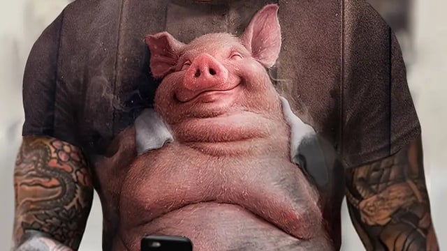 Temu Pig Shirt