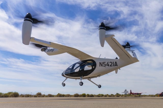 Joby Aviation says it has delivered its first electric aircraft to the US Air Force.