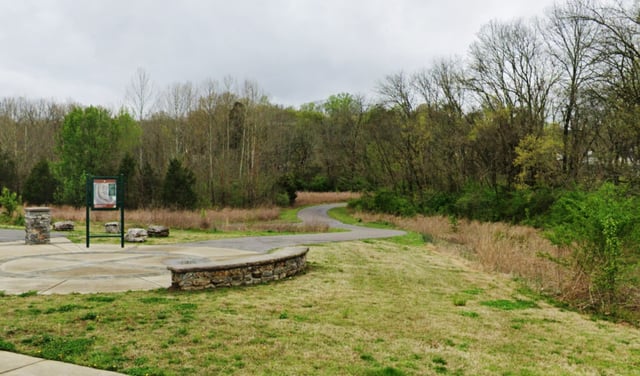 The Mill Creek Greenway in Nashville. 