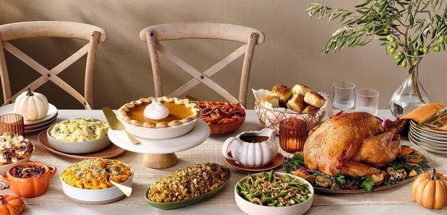 ALDI announced on Oct. 16, 2024 that customers can get a 16-pound Butterball turkey, gravy, rolls, macaroni and cheese and other Thanksgiving items for less than $47. The prices are the lowest they've been in five years.