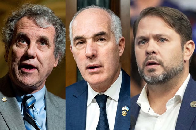 Sen. Sherrod Brown, D-Ohio, Sen. Bob Casey, D-Pa., Rep. Ruben Gallego, D-Ariz.