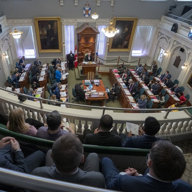 The Nova Scotia government is hiring 47 people to prevent and address violence in the province’s schools. A view of the Nova Scotia legislature is shown at Province House in Halifax on Thursday, March 24, 2022. THE CANADIAN PRESS/Andrew Vaughan
