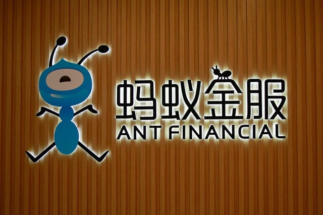 The logo of Ant Financial at its headquarters in China’s Hangzhou, Zhejiang province. Photo: Reuters
