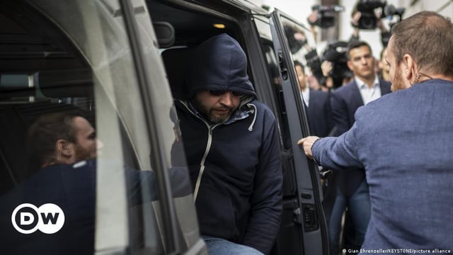 Garavsky arrives in court during the two-day hearings held in September