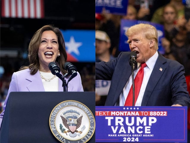 Kamala Harris and Donald Trump.