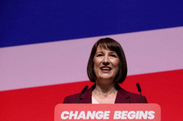 FILE PHOTO: Britain's Chancellor of the Exchequer Rachel Reeves delivers her keynote speech at Britain's Labour Party's annual conference in Liverpool, Britain, September 23, 2024. REUTERS/Temilade Adelaja/File Photo/File Photo/File Photo