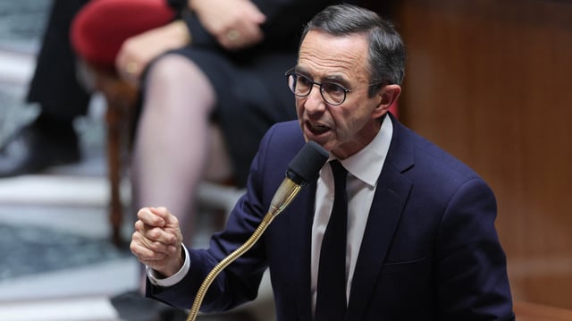 Bruno Retailleau à l’Assemblée nationale, le 8 octobre.