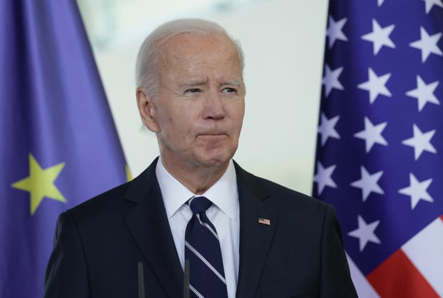 Joe Biden speaks in Berlin